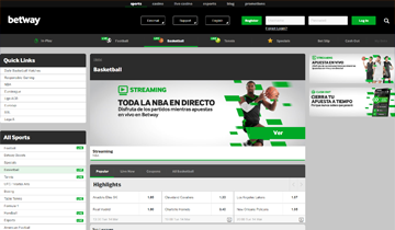 Betway apuestas de baloncesto en vivo