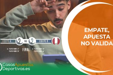 empate apuesta no valida